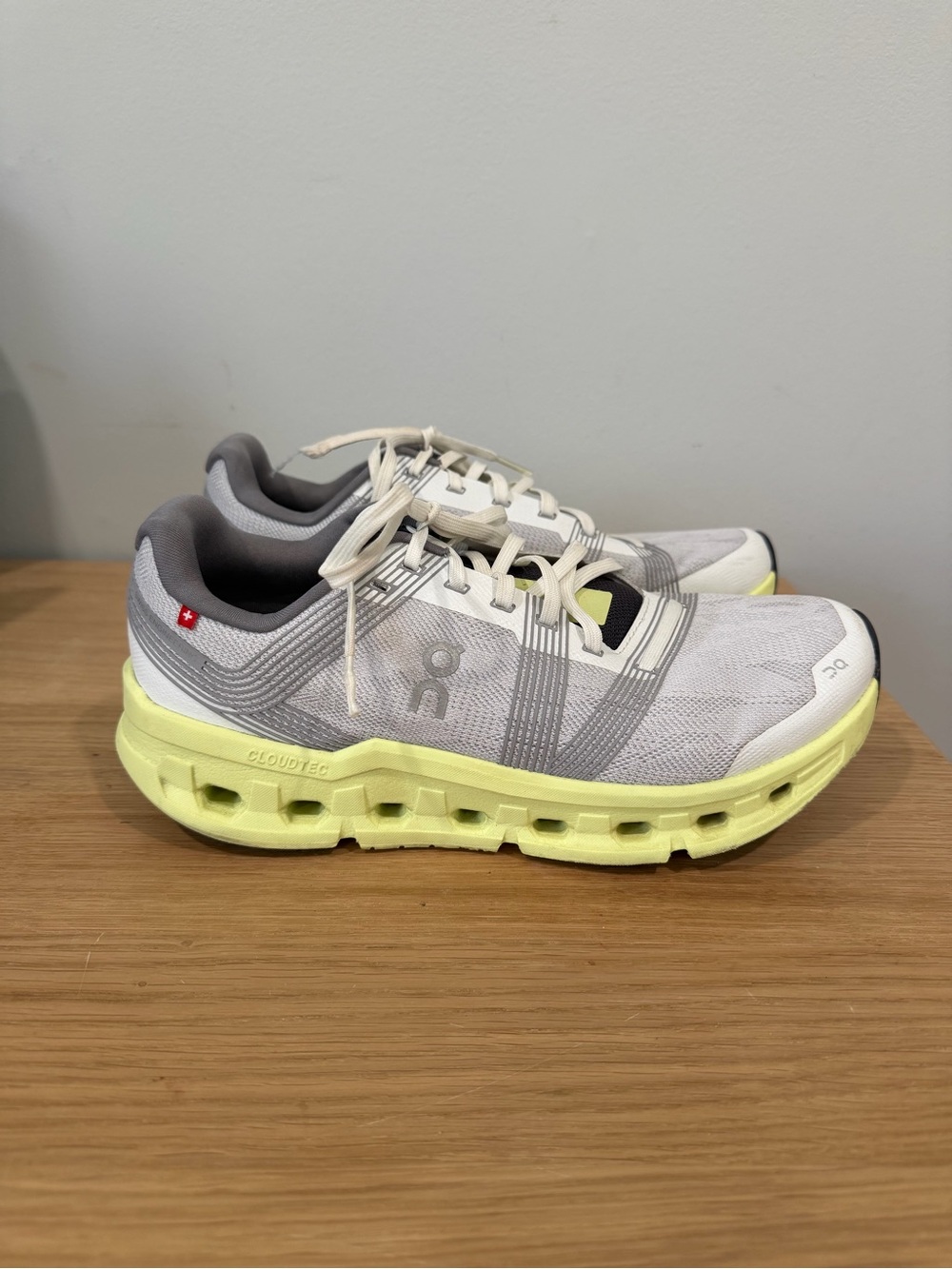 On Running CloudTec Women's Running Shoes - White with Neon Yellow Sole
